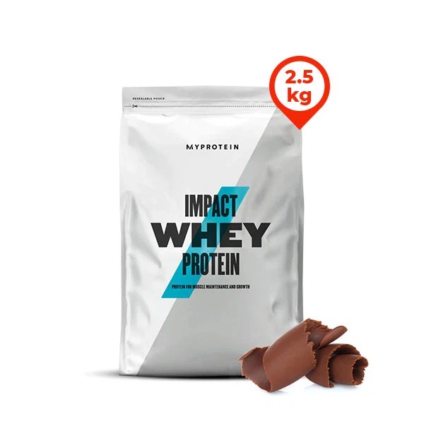 MyProtein Impact Whey Protein, 2.5 Kg (100 Servings) Impact-whey-protein-100-servings-chocolate-brownie-flavor-gymstore