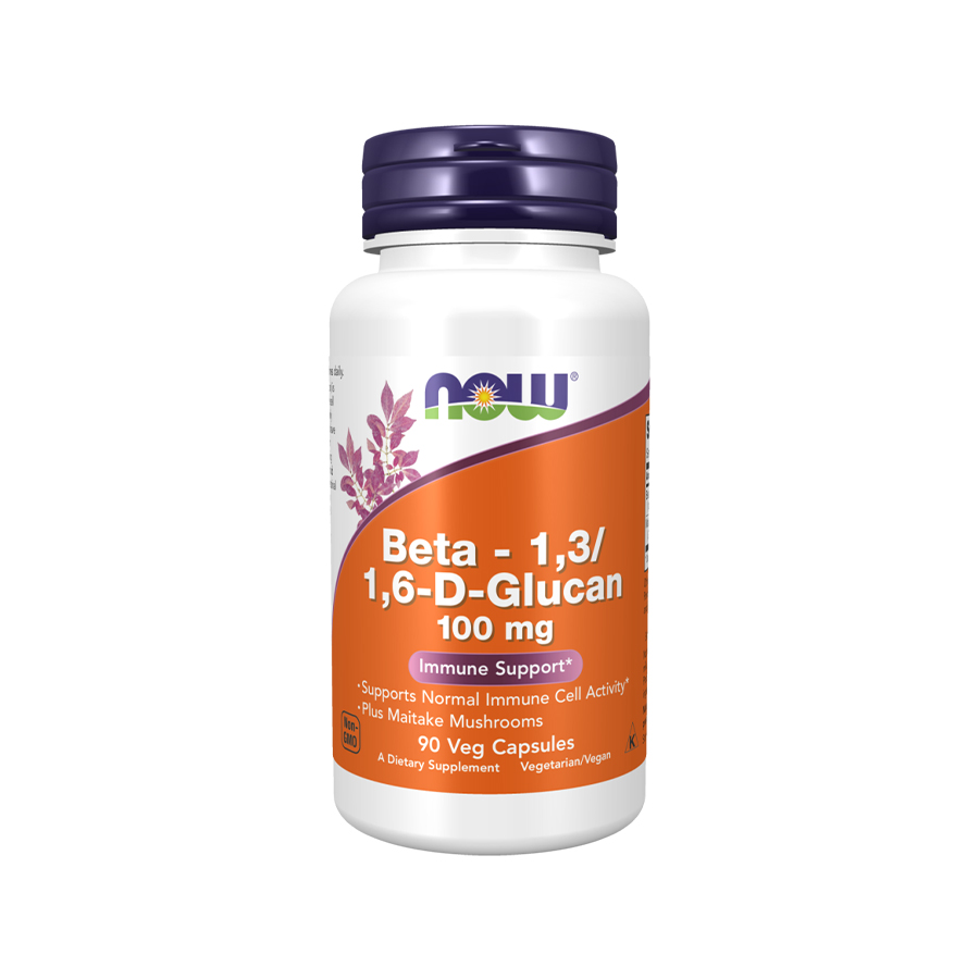Now Beta - 1,3/1,6-D-Glucan 100mg, 90 Veg Capsules now-beta-1316-d-glucan-100-mg