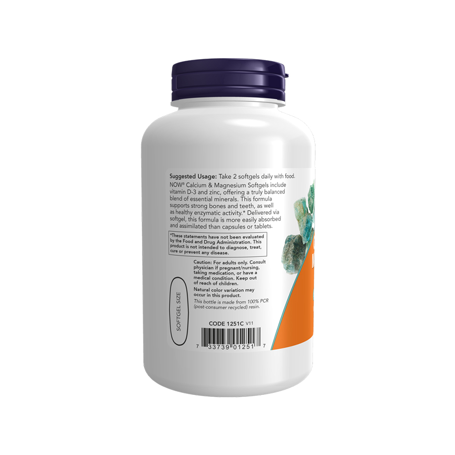 NOW Calcium & Magnesium Softgels NOW Calcium & Magnesium Softgels