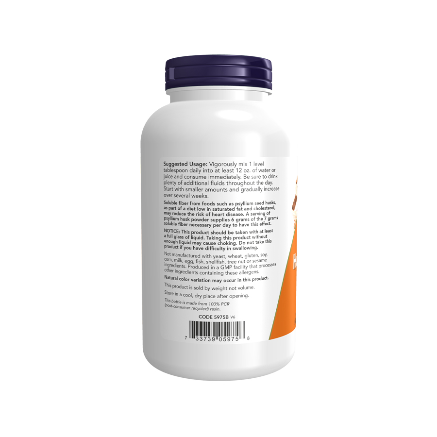Chất xơ Now Psyllium Husk Powder, 340 Grams Chất xơ Now Psyllium Husk Powder, 340 Grams