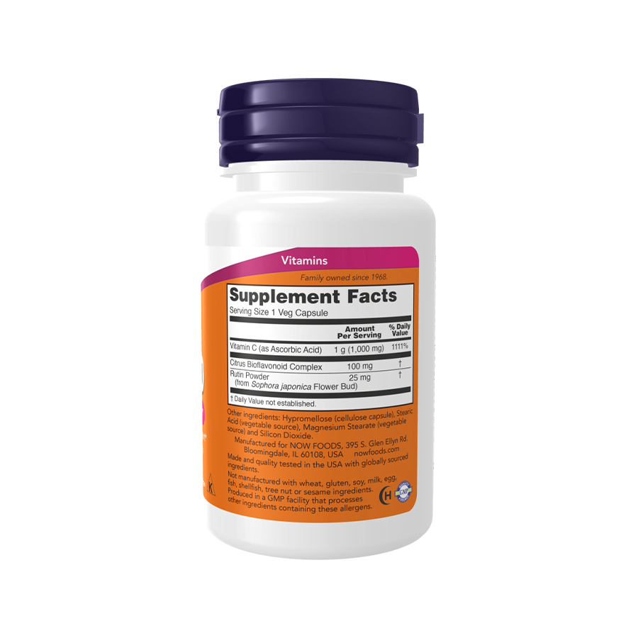 Now Vitamin C-1000 mg with 100 mg of Bioflavonoids, 250 Capsules now-vitamin-c-1000-how-to-use