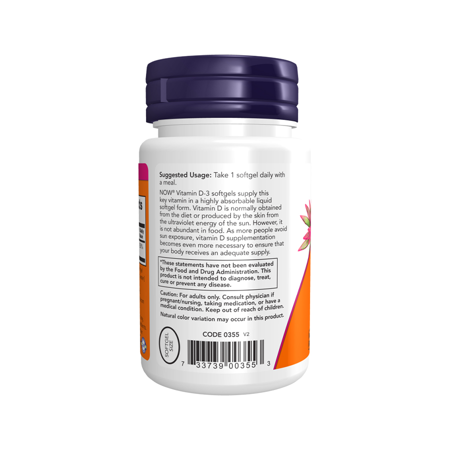 NOW Vitamin D-3 2000 IU (50 mcg) NOW Vitamin D-3 2000 IU (50 mcg)