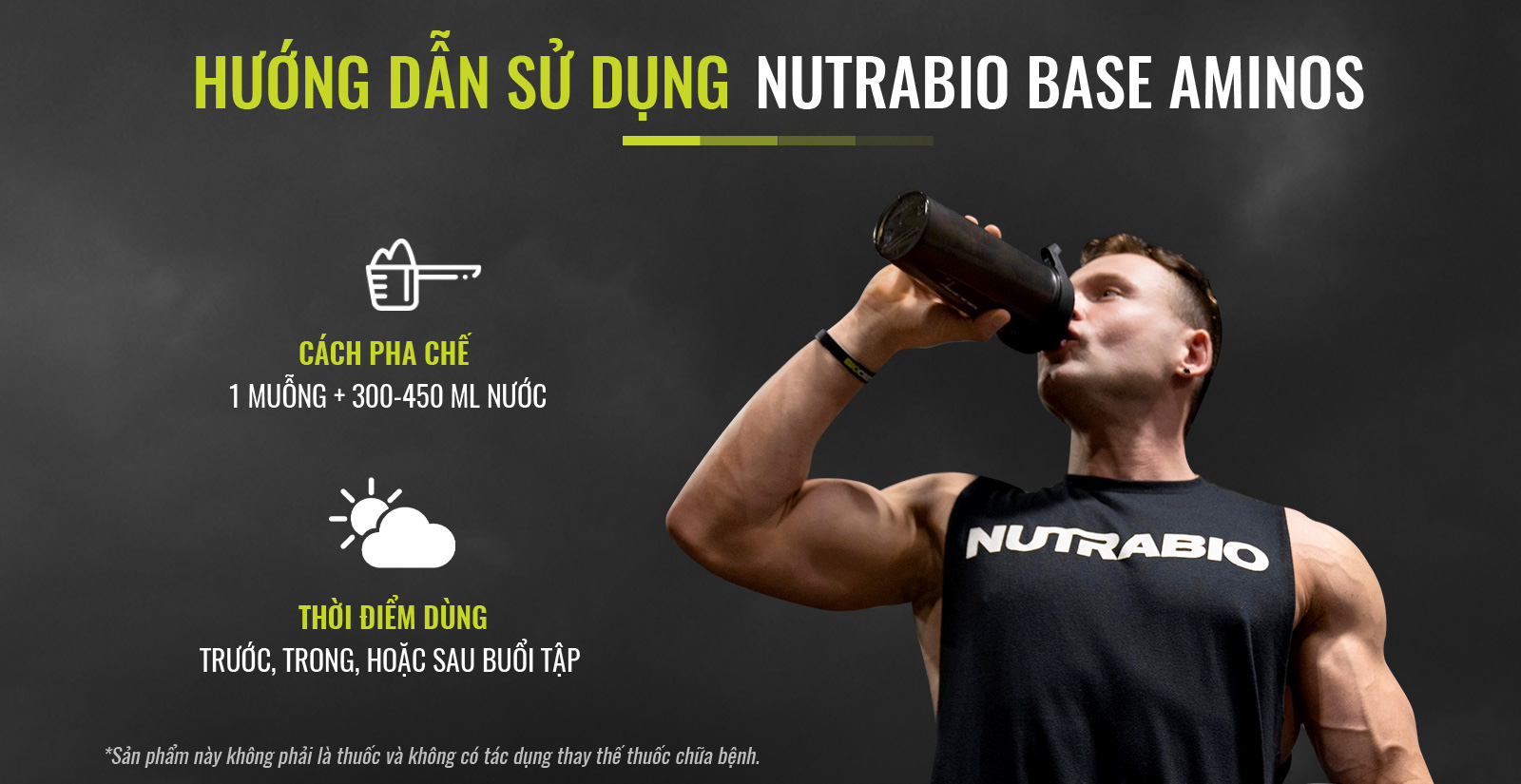 Nutrabio Base Aminos Cách Dùng