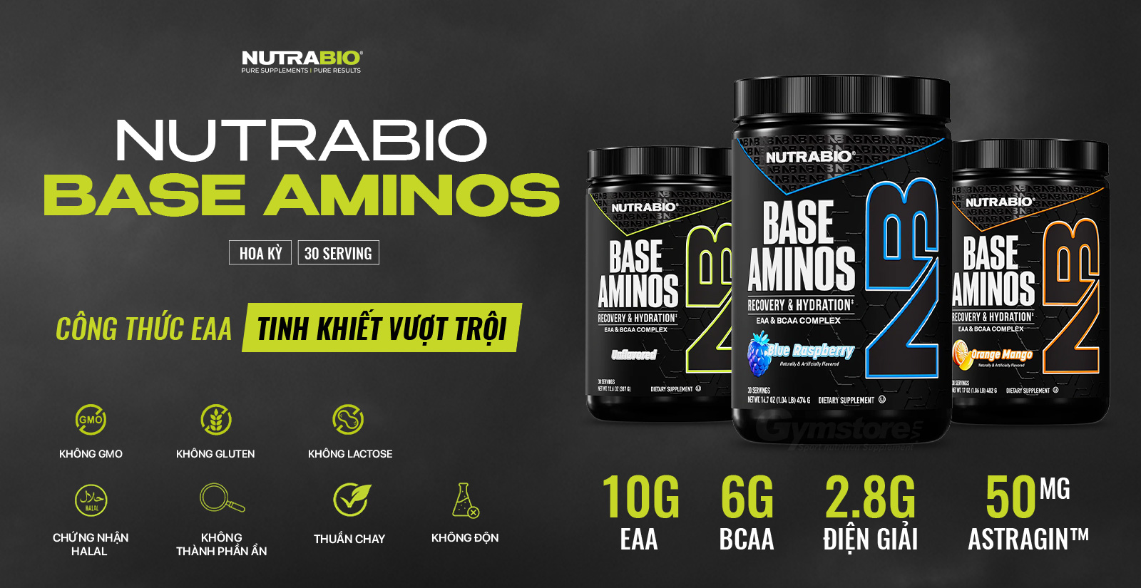 Nutrabio Base Aminos Nổi Bật