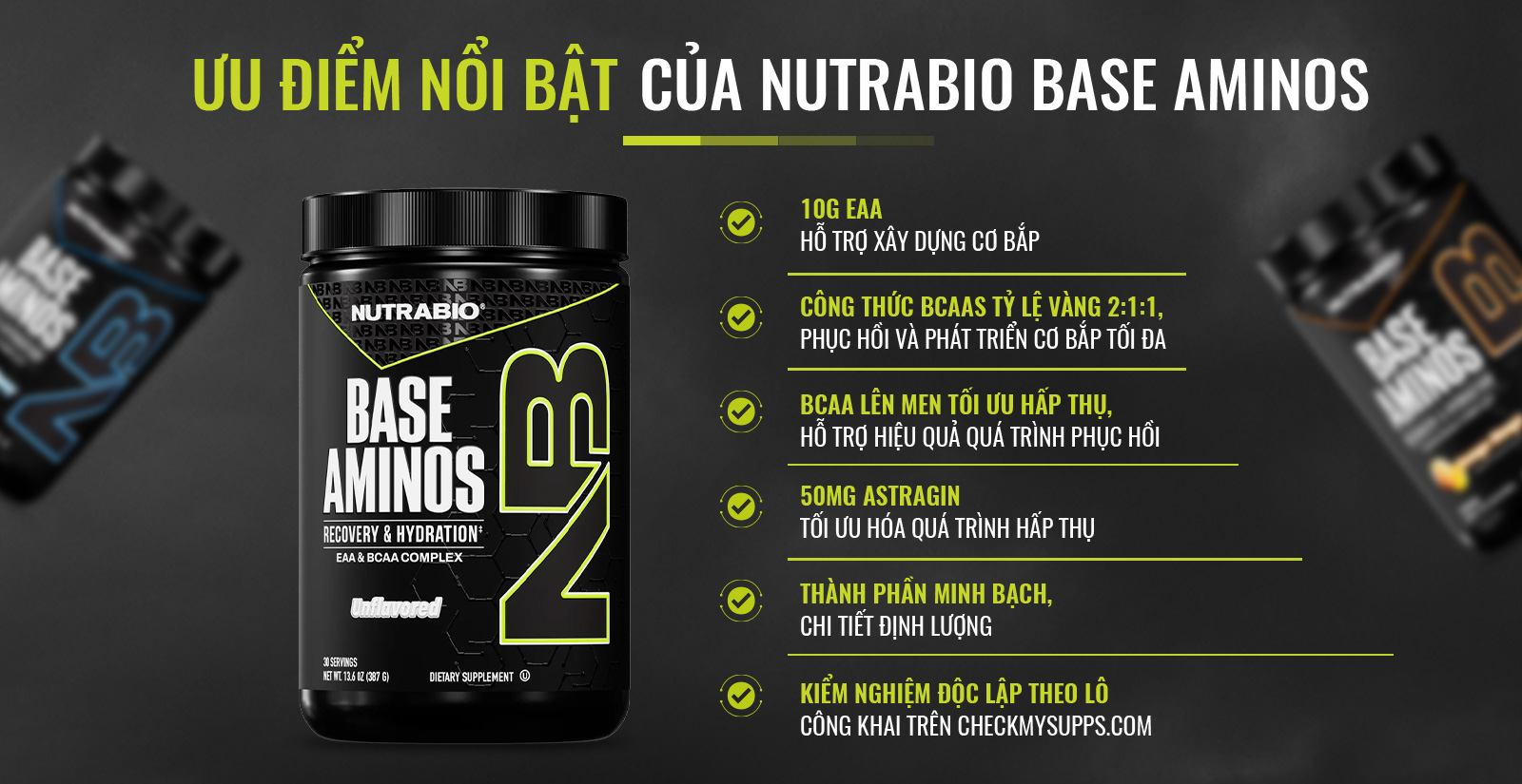 Nutrabio Base Aminos Thành Phần