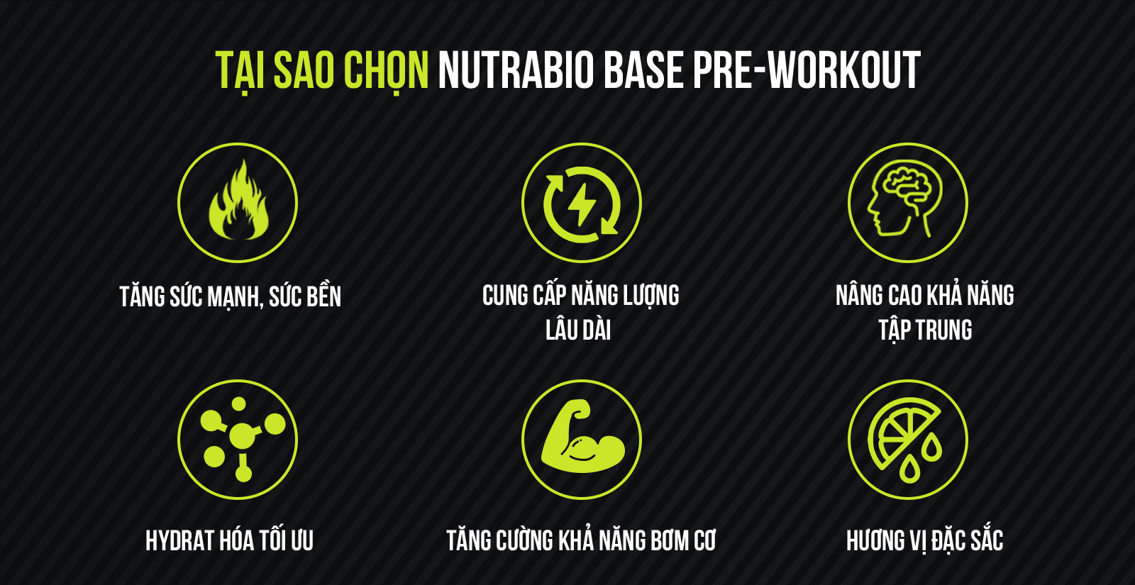 Nutrabio Base Pre Workout Lợi Ích