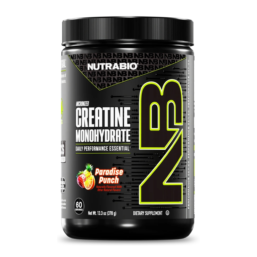 NutraBio Micronized Creatine Monohydrate Powder Nutrabio Creatine Monohydrate Powder 30 Servings Unflavor