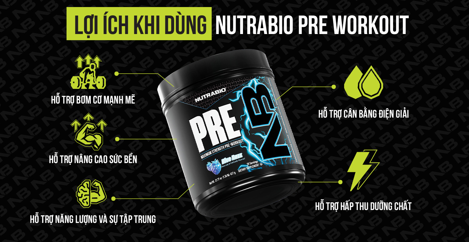 Nutrabio Pre Workout Lợi Ích