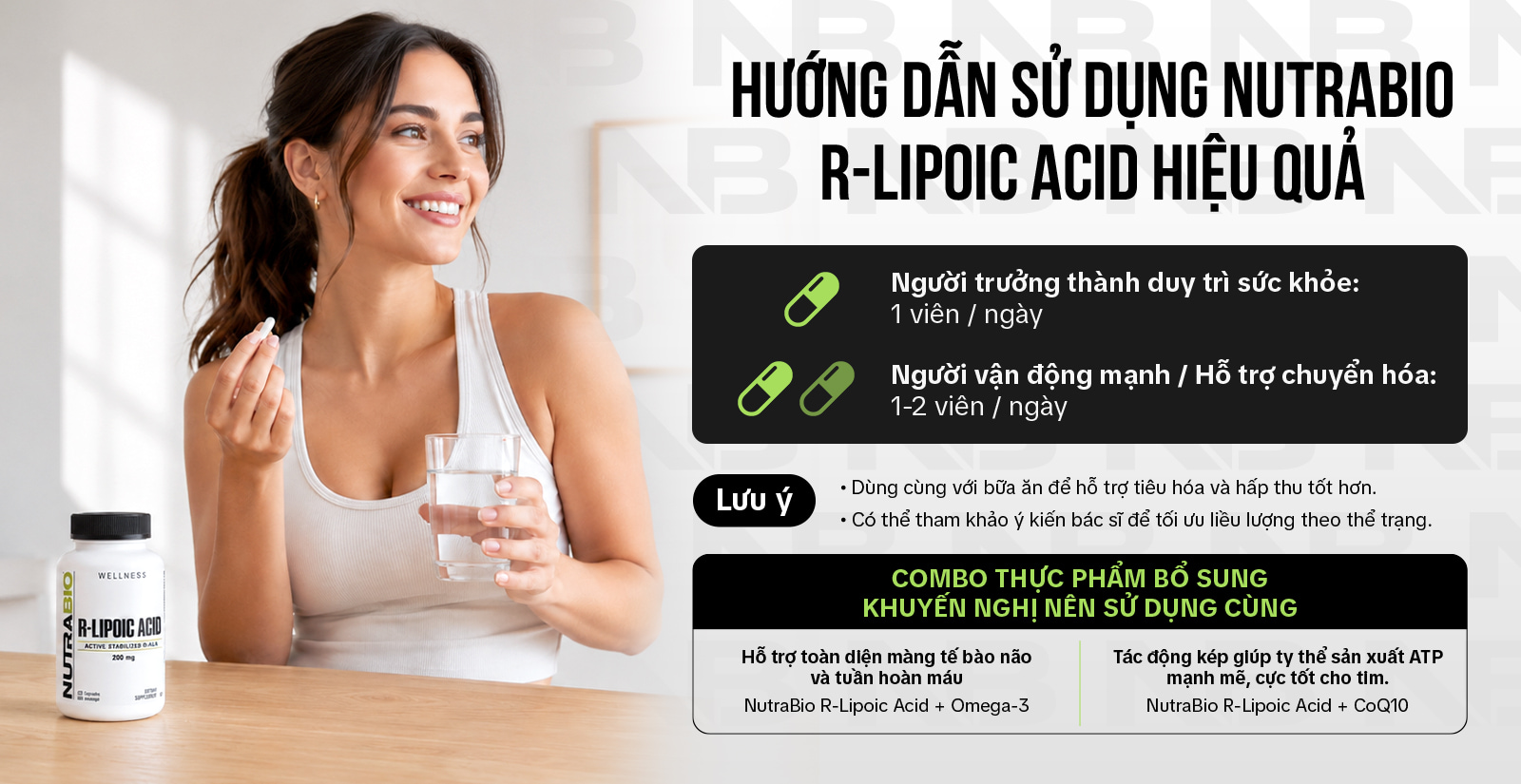 Nutrabio R Lipoic Acid Cách Dùng