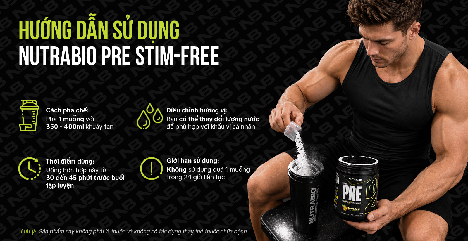 Nutrabio Pre Stim Free Cách Dùng