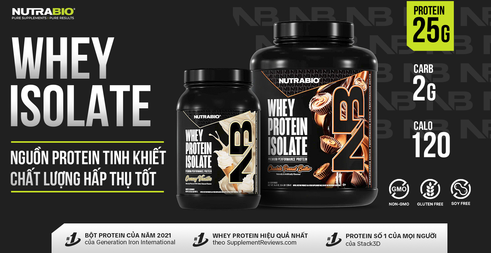 Nutrabio Whey Isolate Nổi Bật