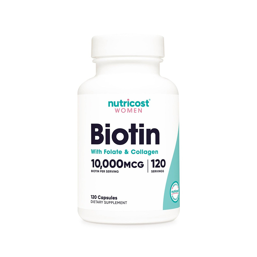 Nutricost Women Biotin 10000mcg with Folate and Collagen, 120 Capsules nutricost-biotin-for-women
