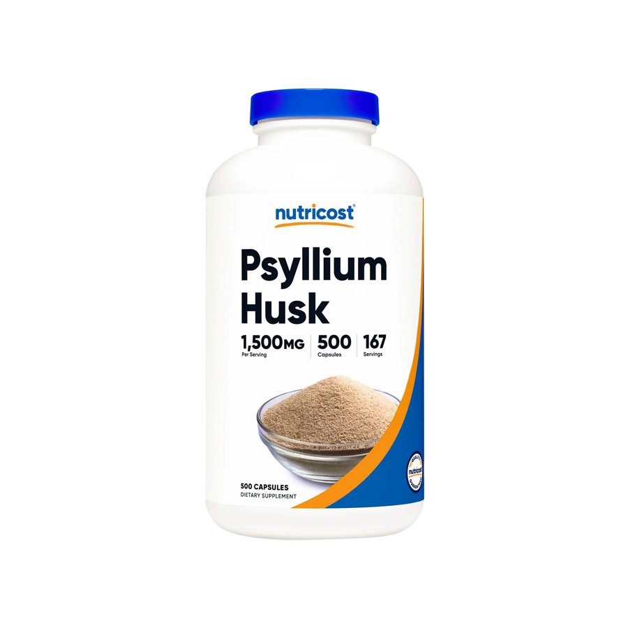 Nutricost Psyllium Husk Capsules, 500mg - 500 Capsules Nutricost Psyllium Husk Capsules, 500mg - 500 Capsules