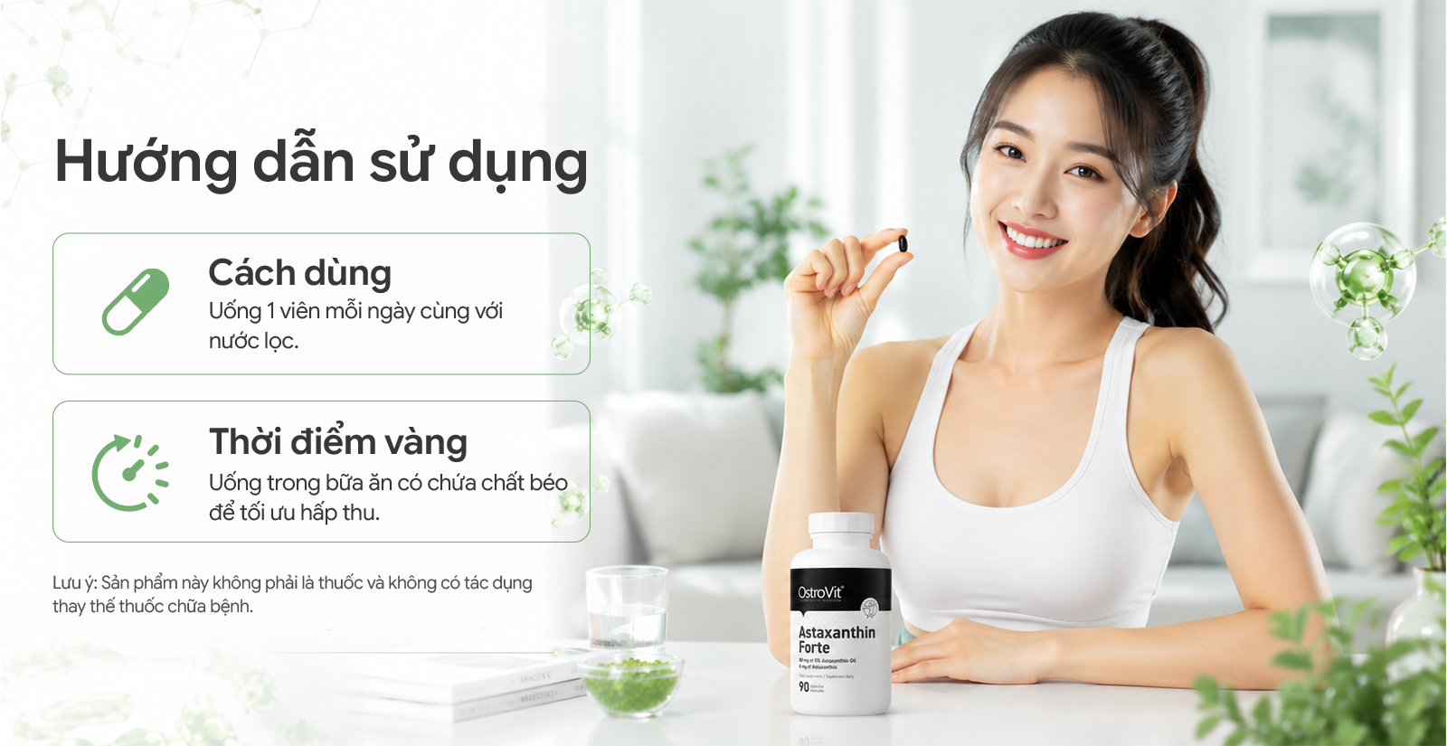 Hướng dẫn sử dụng OstroVit Astaxanthin Forte