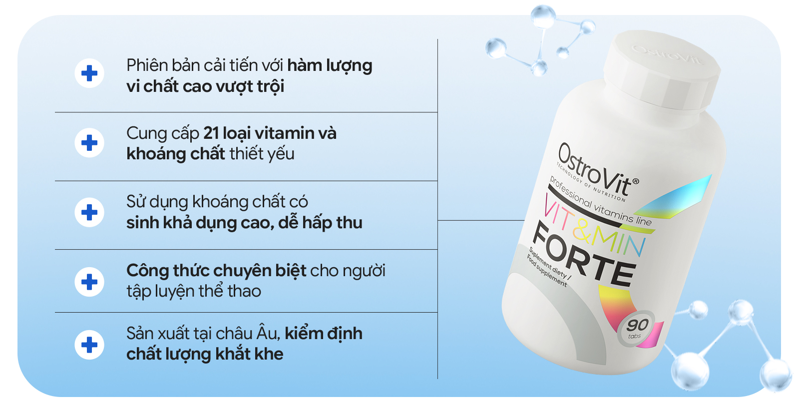 Ưu điểm của Ostrovit Vitamin Forte