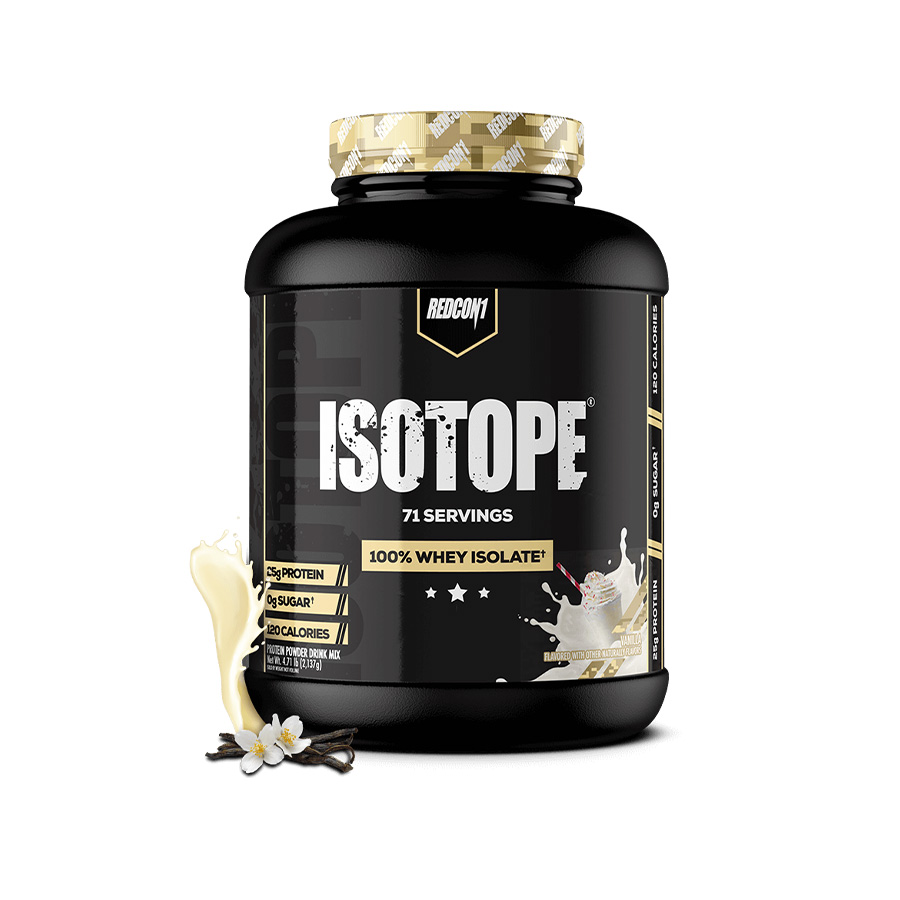 REDCON1 ISOTOPE - 100% Whey Isolate Protein, 5Lbs (69 Servings) REDCON1 ISOTOPE - 100% Whey Isolate Protein, 5Lbs (69 Servings)