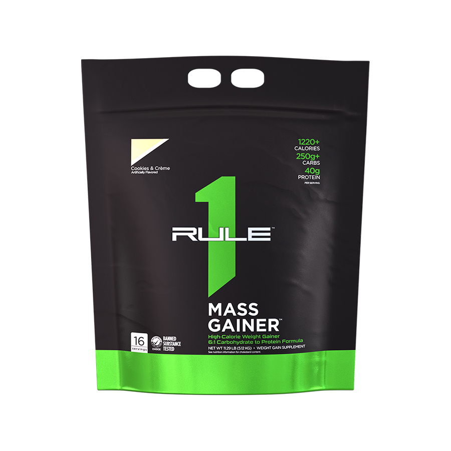 Sữa tăng cân Rule 1 Mass Gainer, 12 Lbs (16 Servings) rule-1-mass-gainer-vanilla-cream-12lbs-sua-tang-can-gymstore