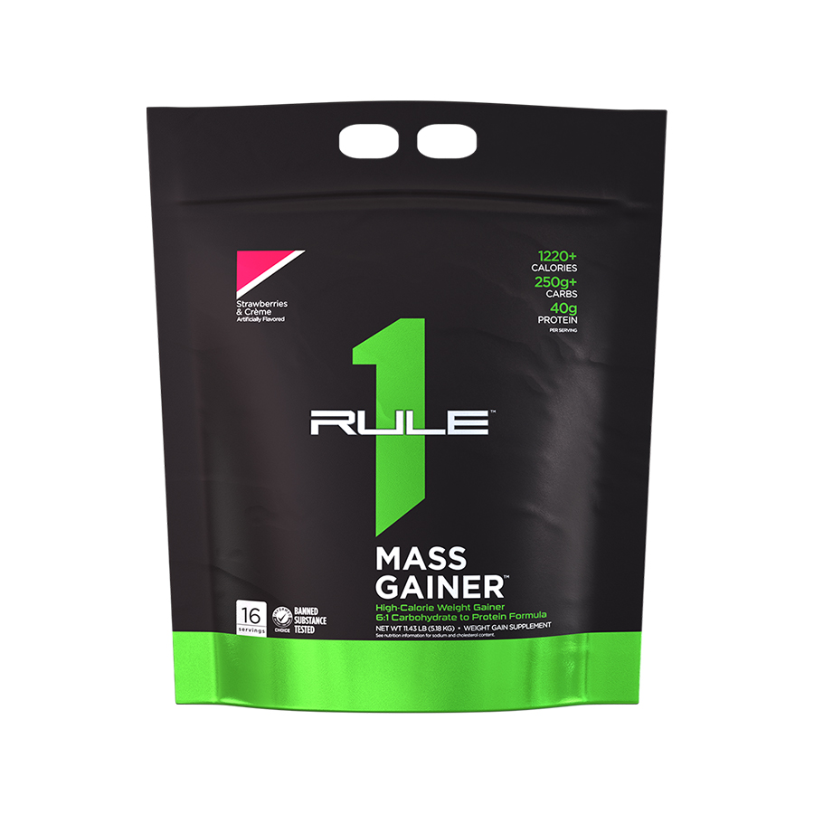 Sữa tăng cân Rule 1 Mass Gainer, 12 Lbs (16 Servings) rule-1-mass-gainer-cookie-and-cream-12lbs-sua-tang-can-gymstore
