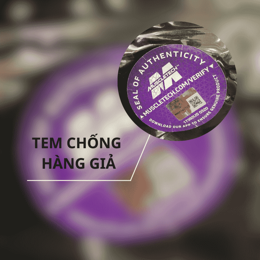 MuscleTech NITRO-TECH, 10 Lbs (4,54 Kg) Tem-chống-giả-NITROTECH-10lbs-gymstore