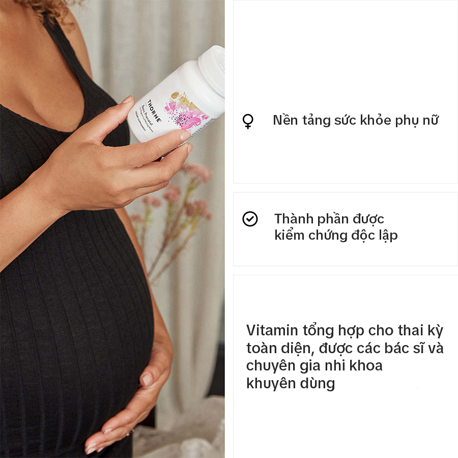 Thorne Basic Prenatal, 90 Capsules Thorne Chứng Nhận
