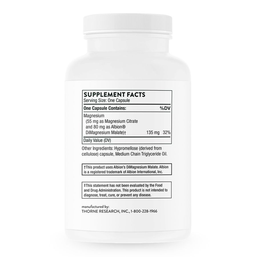 Thorne Magnesium CitraMate | 135 mg per Capsule, 90 Capsules Thorne Magnesium CitraMate 135 mg hộp 90 Capsules hướng dẫn sử dụng