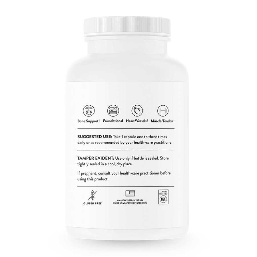Thorne Magnesium CitraMate | 135 mg per Capsule, 90 Capsules Thorne Magnesium CitraMate 135 mg hộp 90 Capsules bảng thành phần