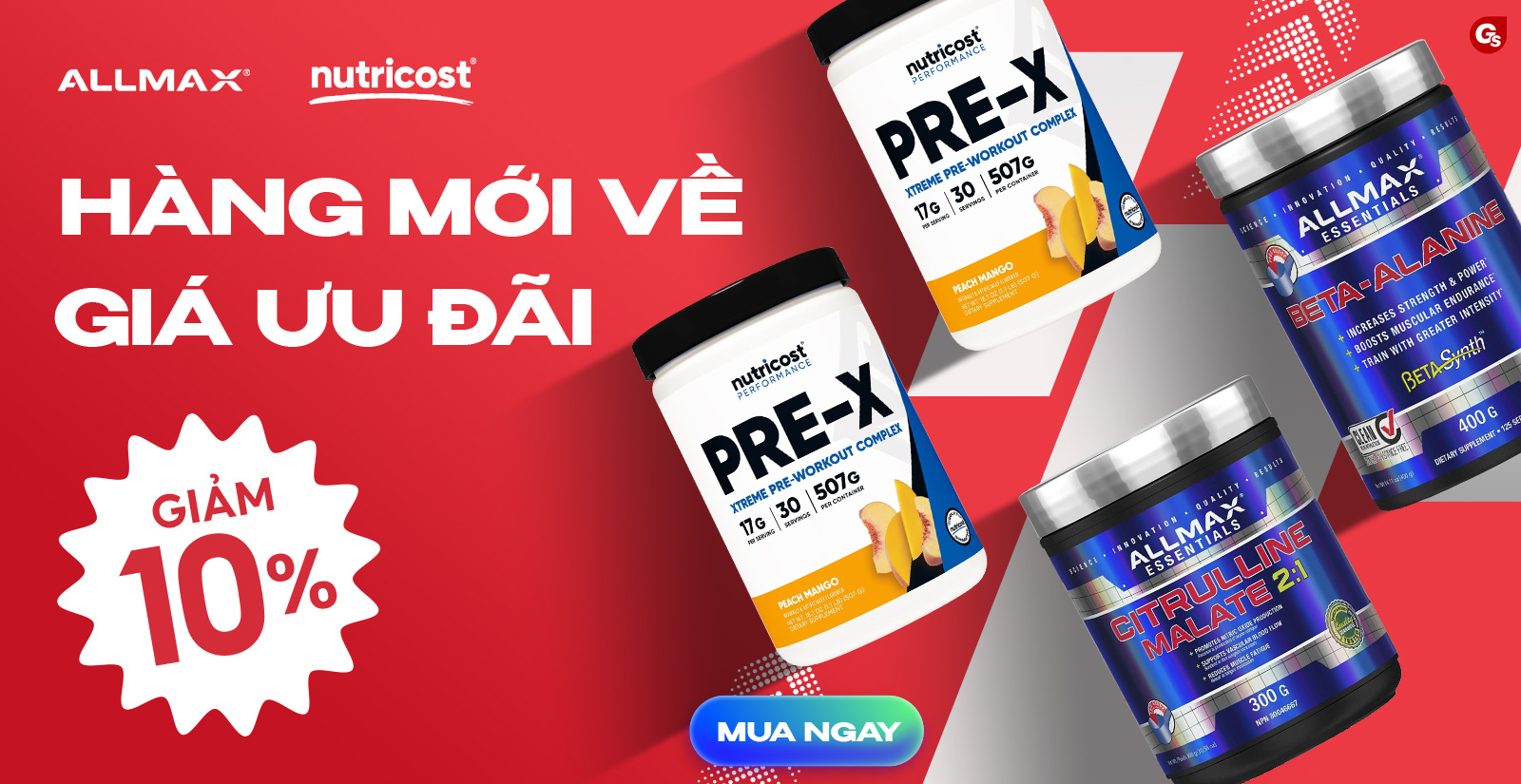 Tổng Hợp Sản Phẩm Mới Tại Gymstore.vn - Giá Tốt + Voucher