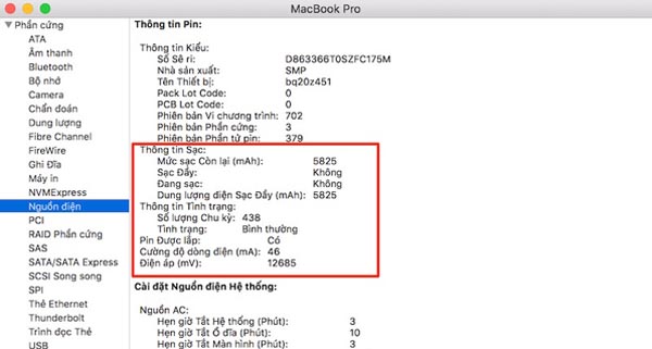 Cycle Count Là gì ? Cách Kiểm Tra & Xem Số Lần Sạc Pin MacBook