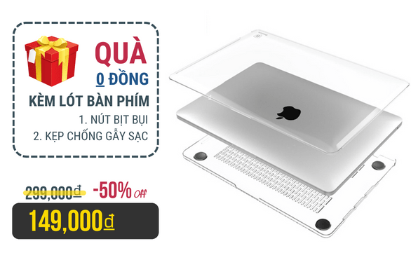 ốp macbook trong suốt