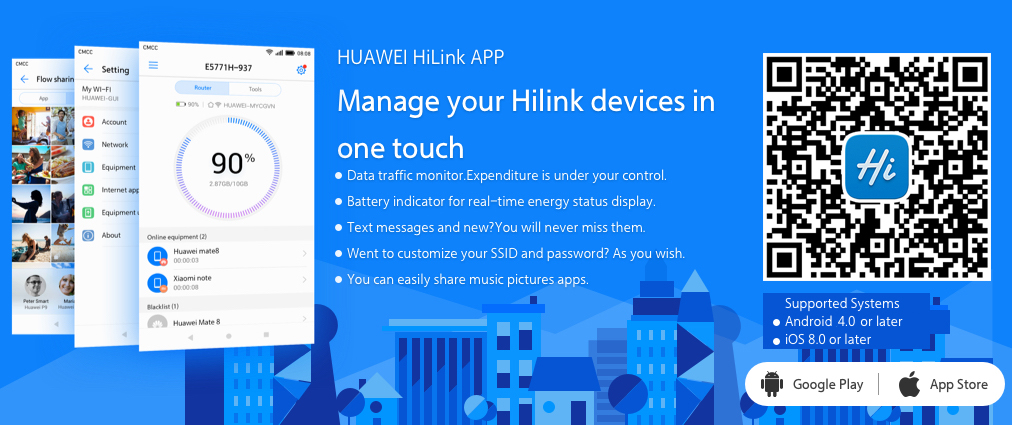 Hướng dẫn thay đổi tên và mật khẩu thiết bị phát wifi Huawei bằng app Huawei HiLink