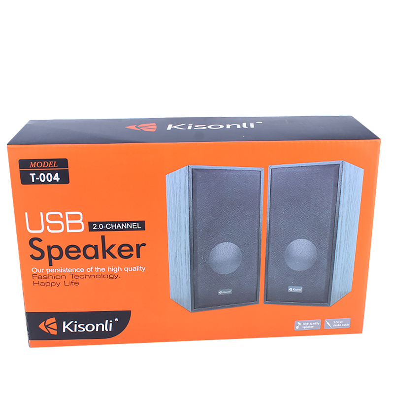 Loa vi tính 2.0 Kisonli T-004 kiểu dáng hiện đại (nhiều màu) Nhất Tín Computer