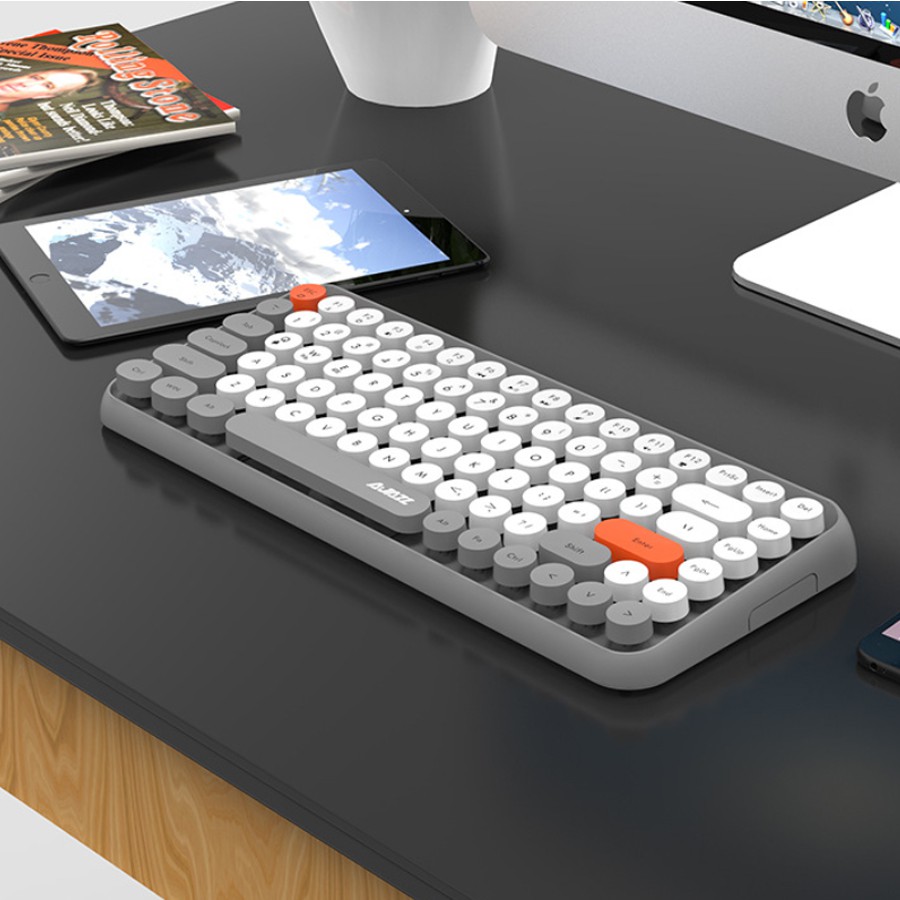 Bàn phím không dây bluetooth Ajazz 308i phím tròn - bấm cực êm Nhất Tín  Computer