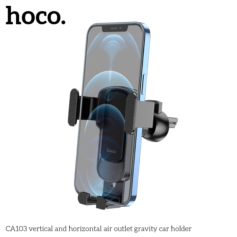 Giá đỡ kẹp điện thoại cho ô tô xe hơi Hoco CA103 Gắn trên lọc gió (Đen ...