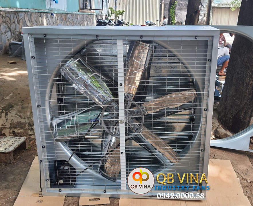 quạt thông gió vuông gián tiếp nhà xưởng DF