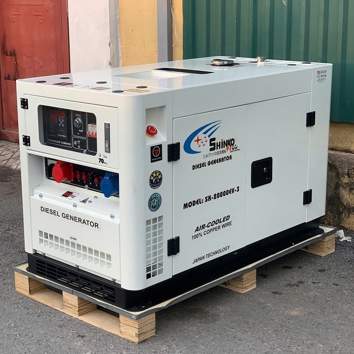 Máy Phát Điện Chạy Dầu cách âm 20Kva Shinko SK-20000EV-3 Máy Phát Điện Chạy Dầu cách âm 20Kva Shinko SK-20000EV-3