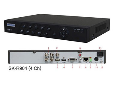 Đầu ghi hình 4 kênh Huviron SK-R904 (960H DVR) Đầu ghi hình 4 kênh Huviron SK-R904 (960H DVR)