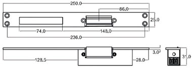 Khóa nãy điện ST250FS Khóa nãy điện ST250FS