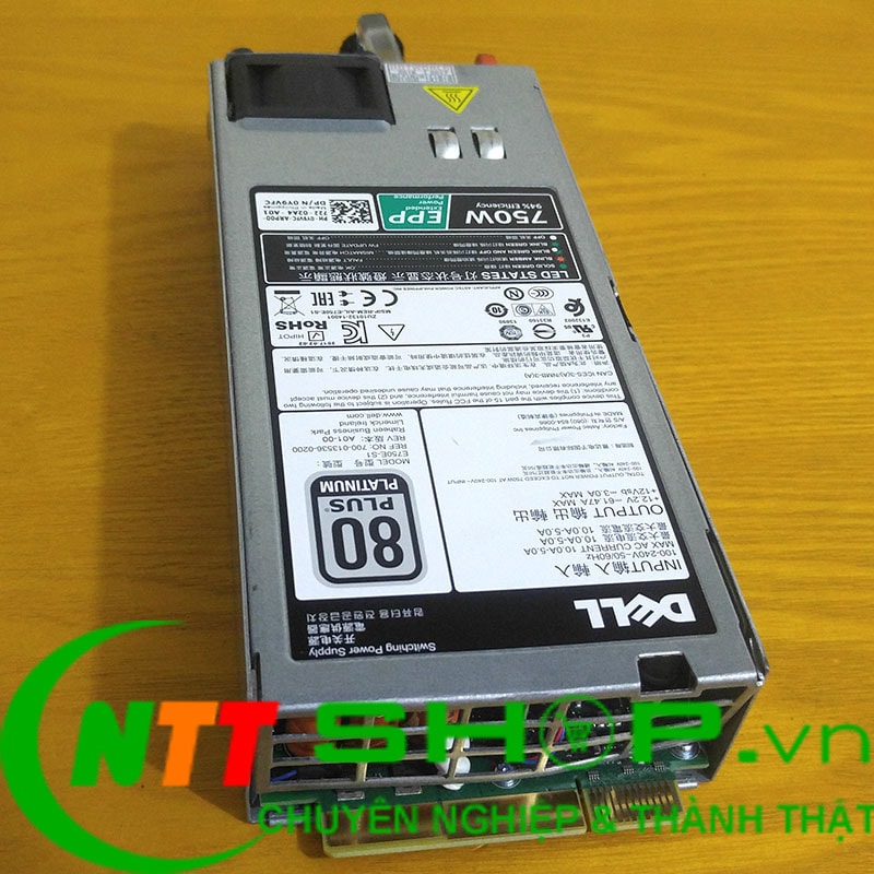 0Y9VFC Dell PowerEdge R730 750w 80 Plus Platinum Server Power Supply