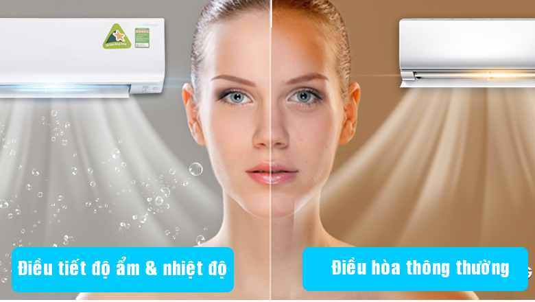 FTKM35SVMV tự động điều chỉnh nhiệt độ, độ ẩm thích hợp
