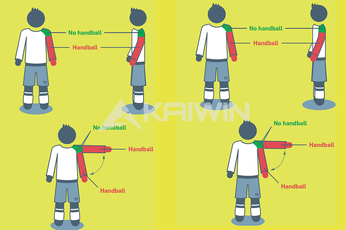 Luật bóng đá - Bóng chạm tay