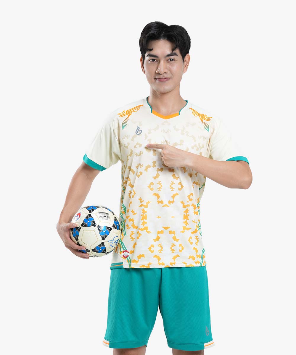 Áo Bóng Đá Gamicy Atlantic - Màu Kem Sữa