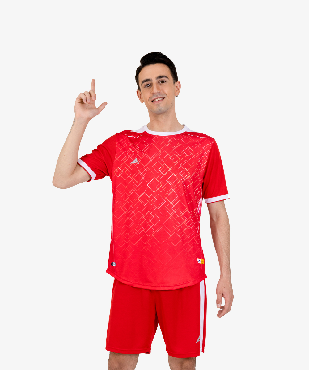 Áo bóng đá KAIWIN LEONIDAS - Màu đỏ