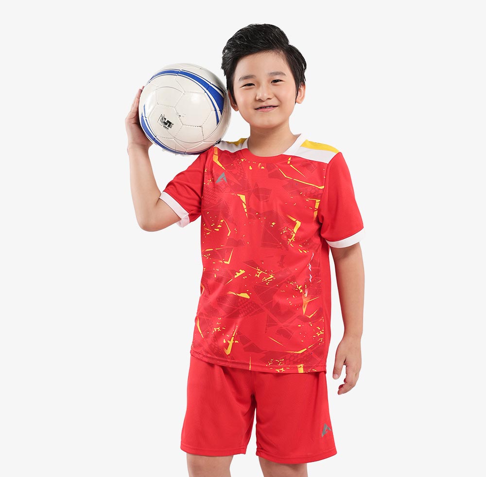 Áo bóng đá KAIWIN JUSTICE KIDS - Màu đỏ