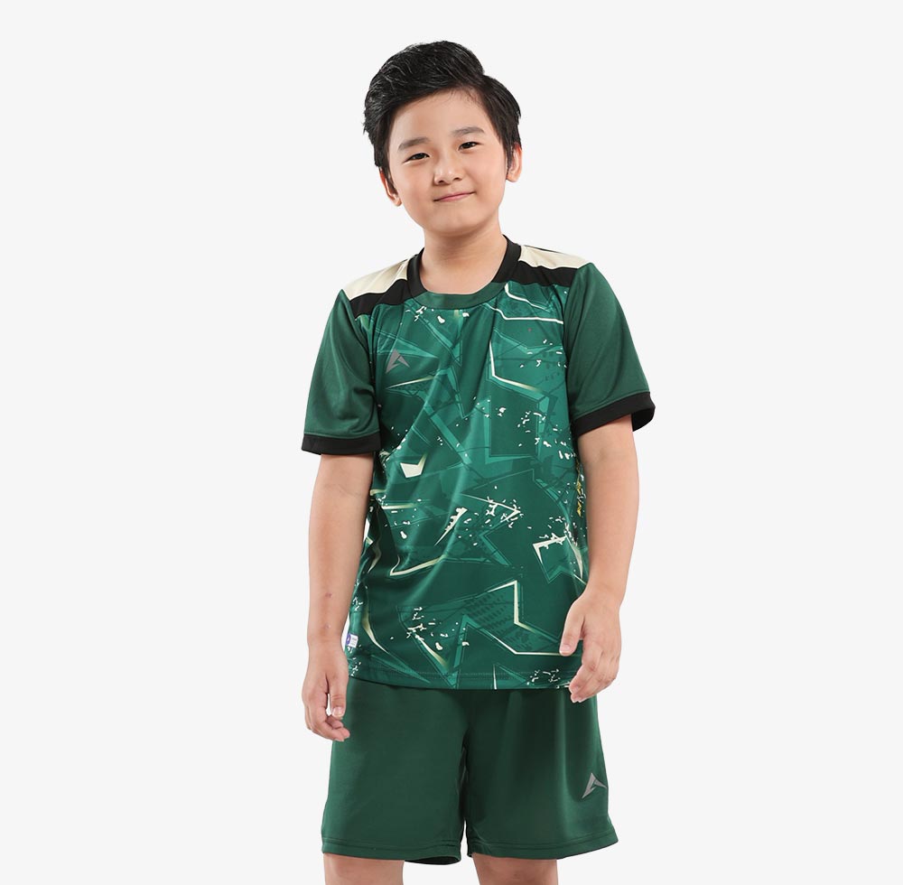 Áo bóng đá KAIWIN JUSTICE KIDS - Màu xanh lá cây
