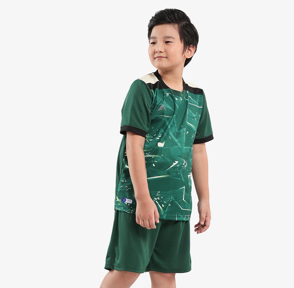 Áo bóng đá KAIWIN JUSTICE KIDS - Màu xanh lá cây