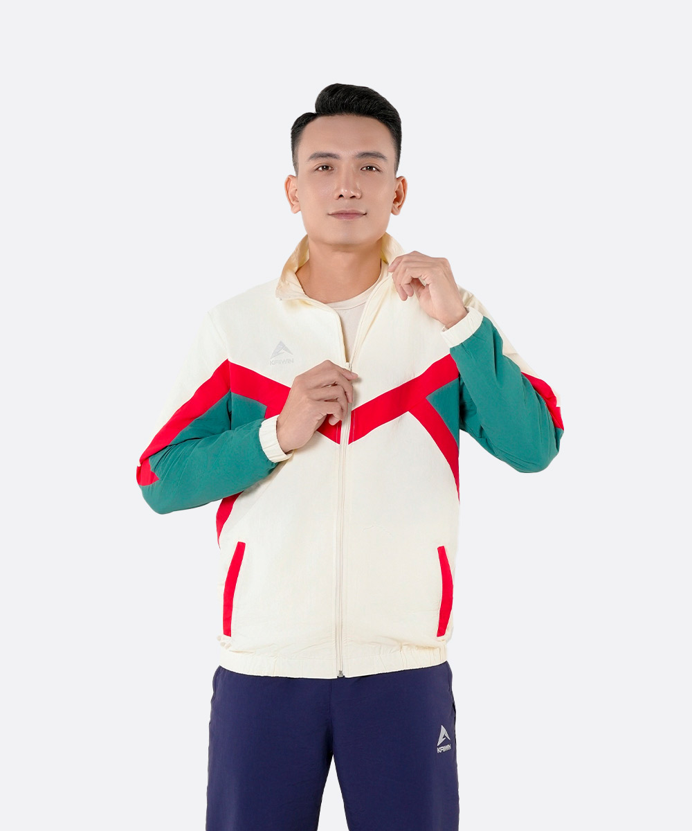 Áo Gió Thể Thao KAIWIN DIAMOND - Màu Kem Sữa