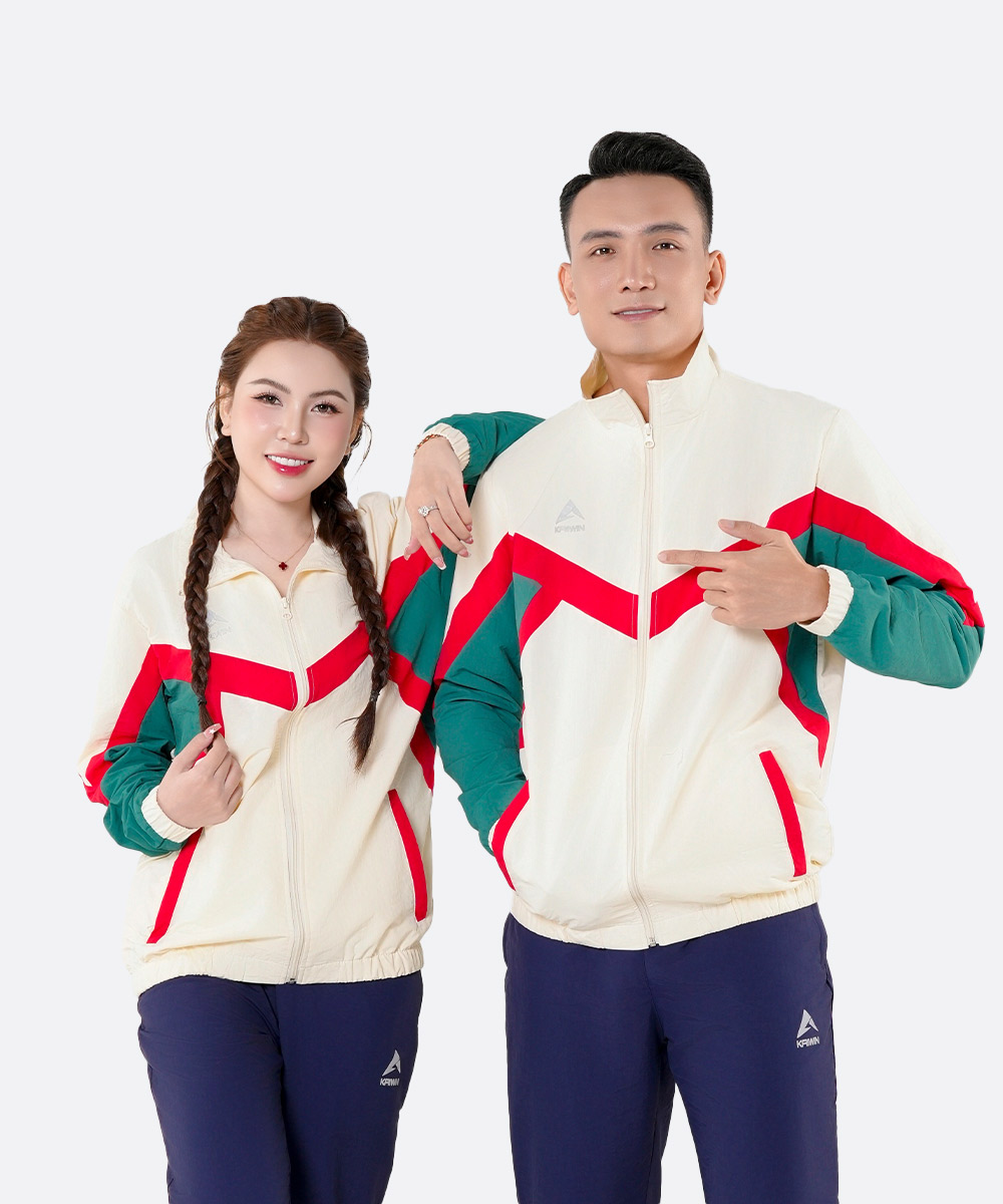 Áo Gió Thể Thao KAIWIN DIAMOND - Màu Kem Sữa