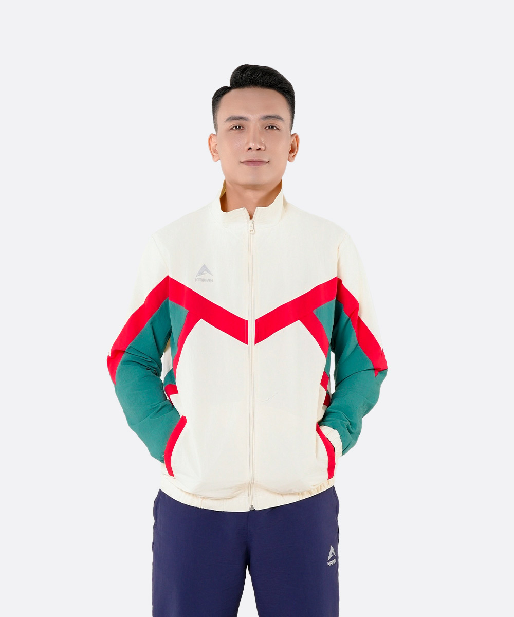 Áo Gió Thể Thao KAIWIN DIAMOND - Màu Kem Sữa