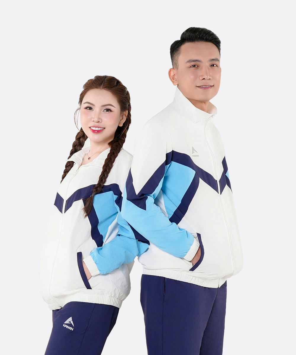 Áo Gió Thể Thao KAIWIN DIAMOND - Màu Trắng