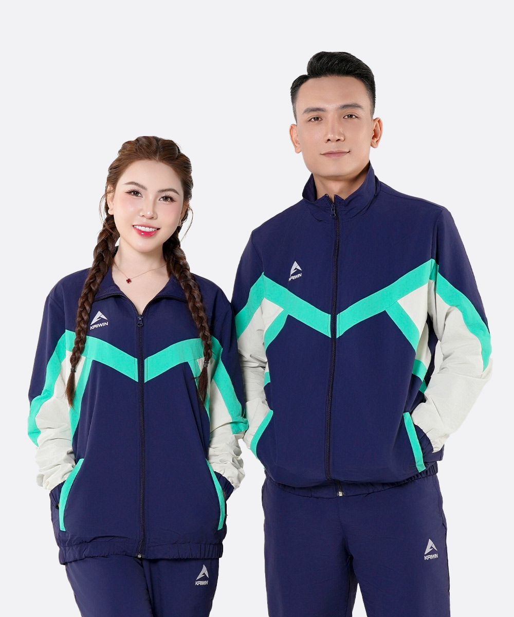 Áo Gió Thể Thao KAIWIN DIAMOND - Màu Xanh Đen